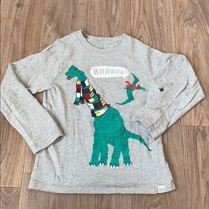 Baby GAP Winter Dino Shirt 5t EUC